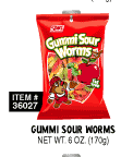 Gummi Sour Worms